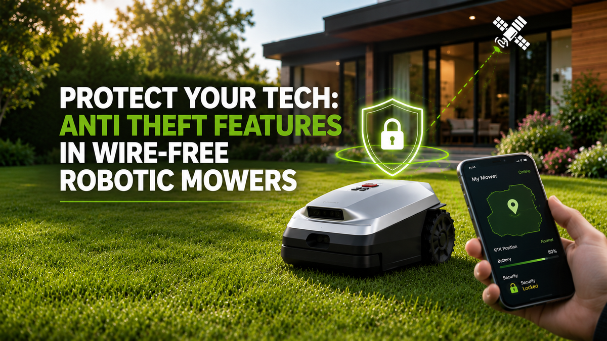Anti Theft Features in Wire-Free Robotic Mowers