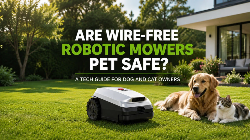are wire free robotic mowers pet safe