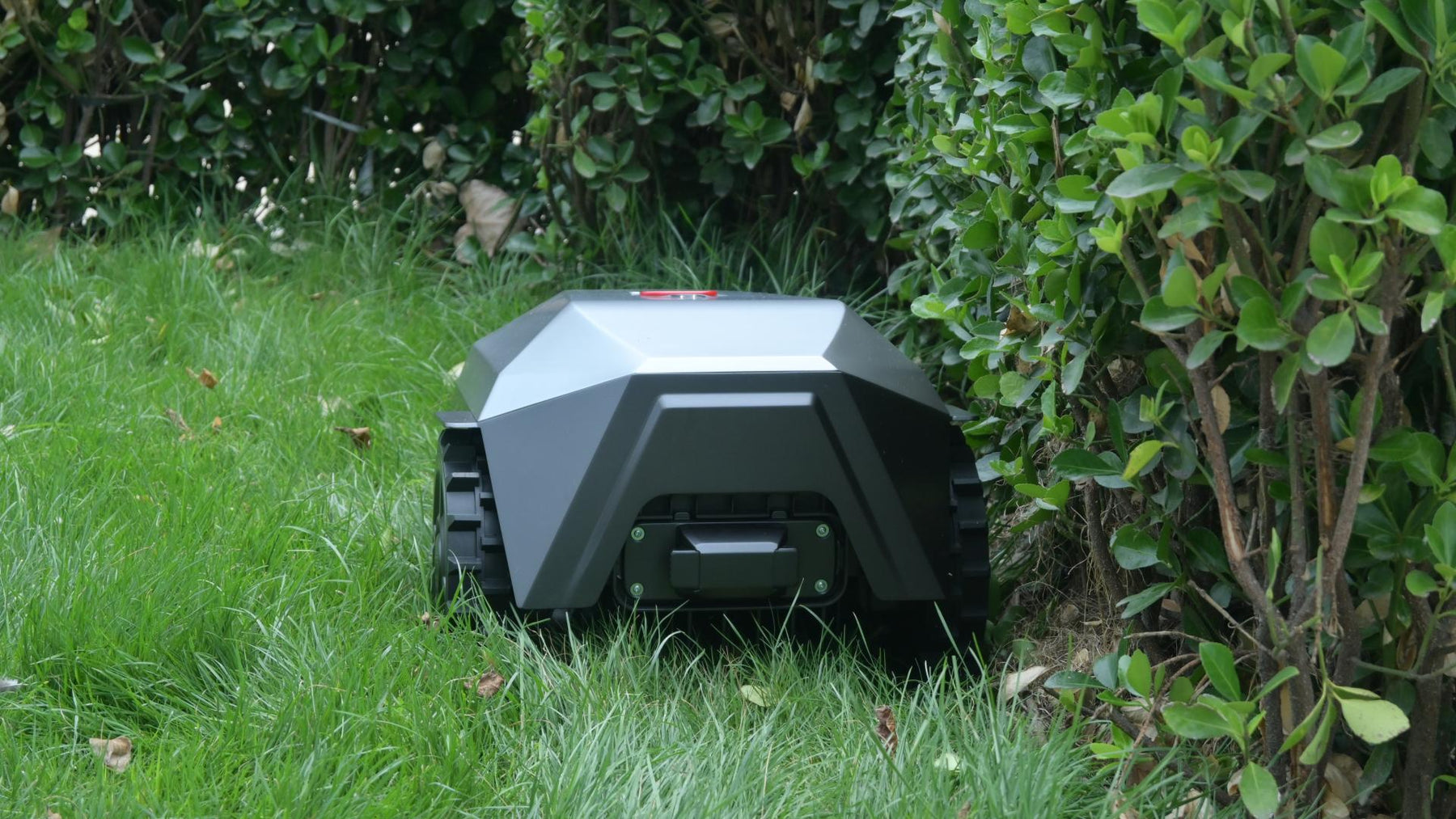Lawnova robotic mower on a real lawn