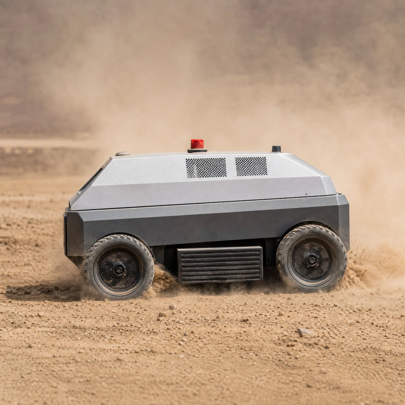 commercial robot lawn mower atronex_dust_operation
