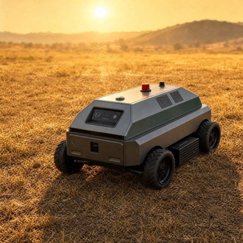 commercial robot lawn mower atronex_heat_operation
