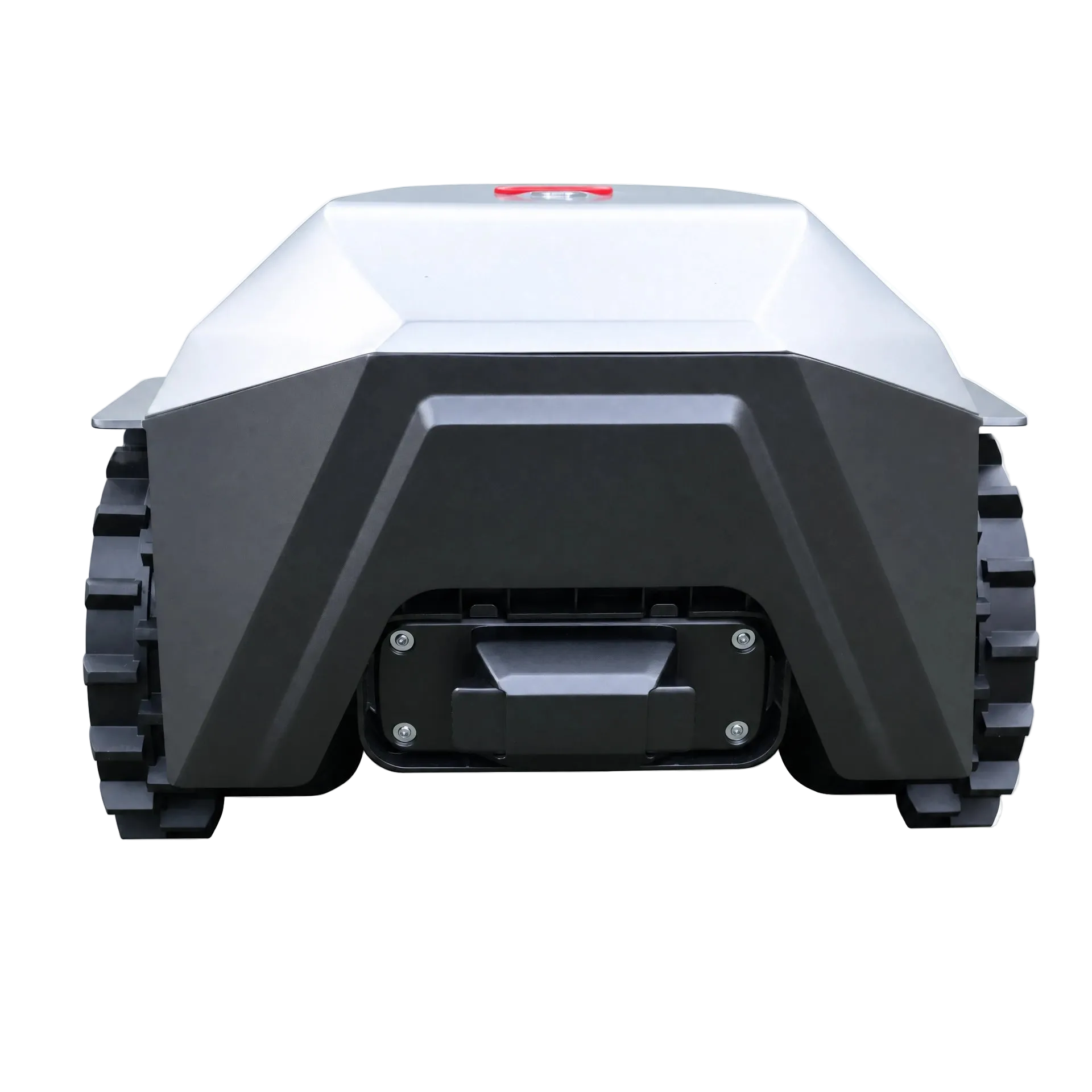 lawnova robotic lawn mower back view